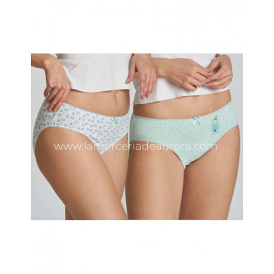 Braga midi mujer algodón 4245/2-4 (pack 2 uds) de Kehat