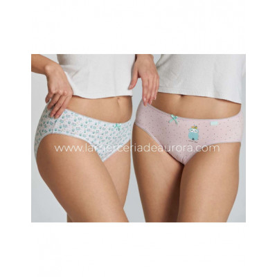 Braga midi mujer algodón 4245/2-2 (pack 2 uds) de Kehat