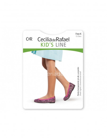 Panty transparente sin demarcación niña 15 DEN de Cecilia de Rafael