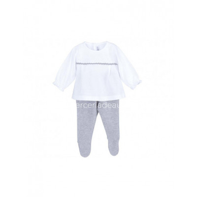 Conjunto bebé entretiempo jubón+polaina Macasar de Calamaro