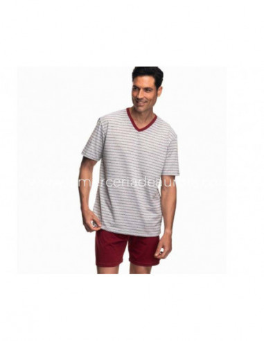 Pijama corto de verano para hombre 7448 de Asman