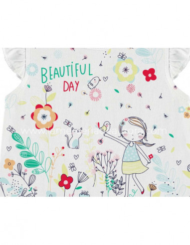 Pelele bebé corto verano Beautiful day de Yatsi