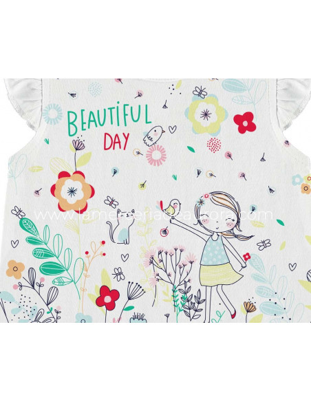 Pelele bebé corto verano Beautiful day de Yatsi