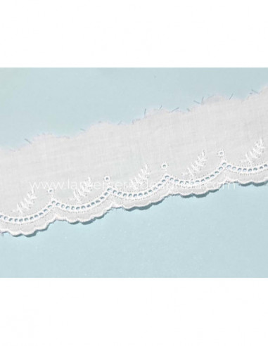 Puntilla batista bordada (4 cms) Ramas