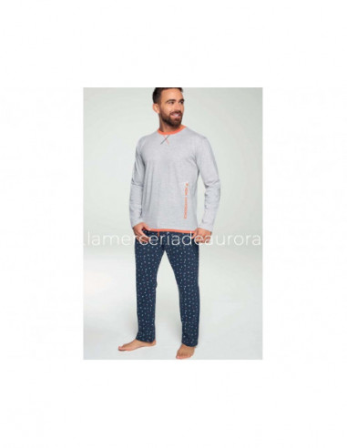 Pijama largo hombre entretiempo 320027 de Muydemi