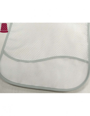 Babero piqué para bordar Topitos de Lecco -...