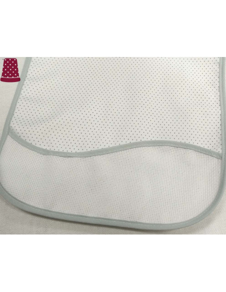 Babero piqué para bordar Topitos de Lecco - varios colores