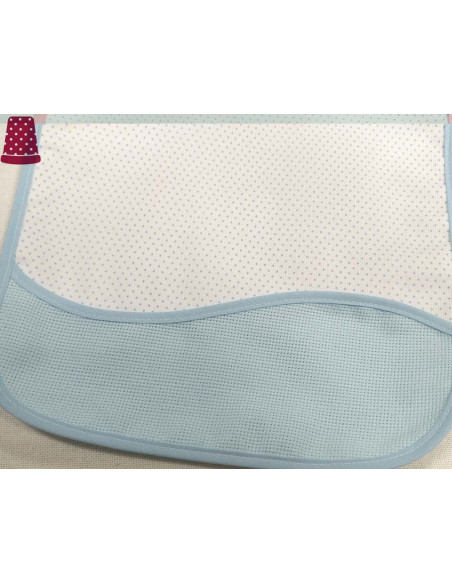 Babero piqué para bordar Topitos de Lecco - varios colores