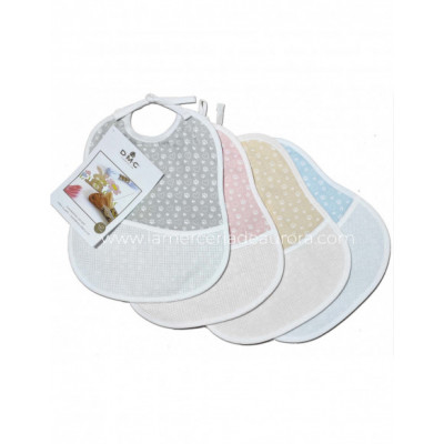 Babero grande para bordar Huellas de DMC - varios colores