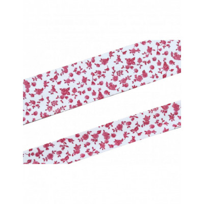 Bies fantasía estampado Flores liberty rojas