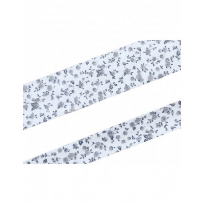 Bies fantasía estampado Flores liberty grises