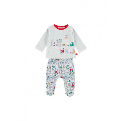 Conjunto entretiempo jubón y polaina bebé City friends de...