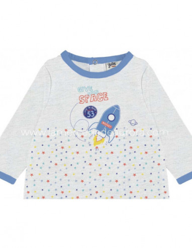 Pelele bebé entretiempo Give some space de Yatsi