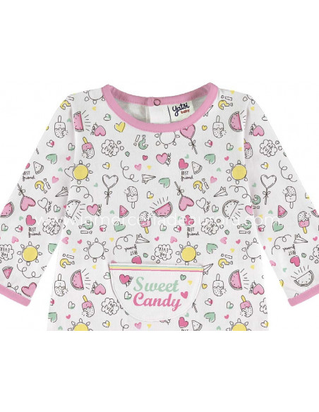 Pelele bebé entretiempo Sweet candy de Yatsi