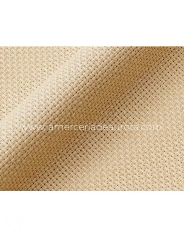 Tela Aida 14ct para bordar (5,5pts/cm) beige...