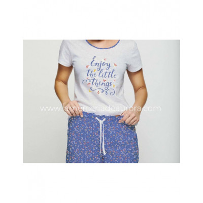 Pijama corto verano mujer Enjoy the little things de Diassi 2