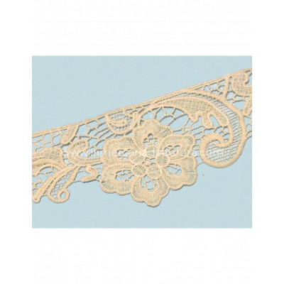 Encaje guipur beige (ancho 10cms) Valeria