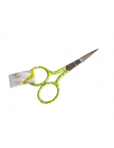 Tijera bordar recta decorada topitos - varios...