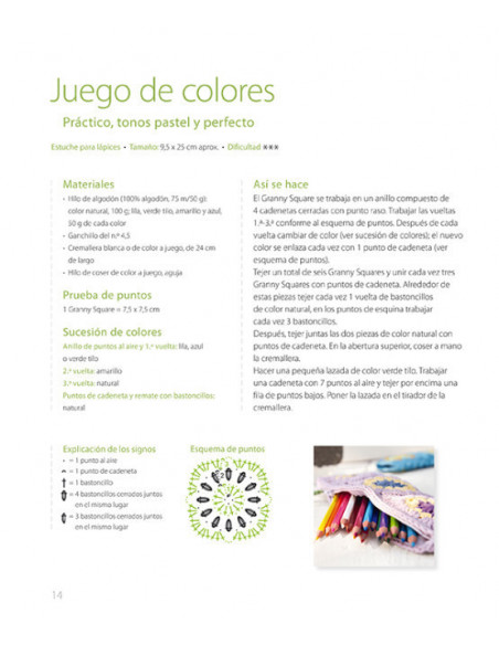 Granny Squares con diseños actuales de Editorial Drac