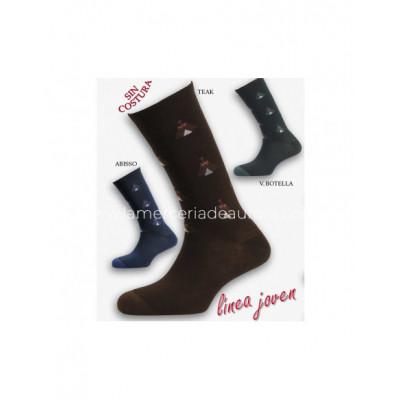 Calcetín caballero de algodón fantasía INDI de RODFER 2
