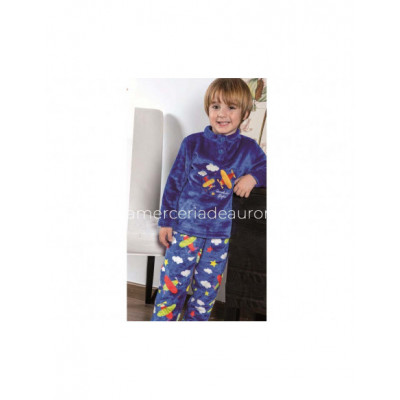 Pijama largo infantil coralina 2631 de Muslher