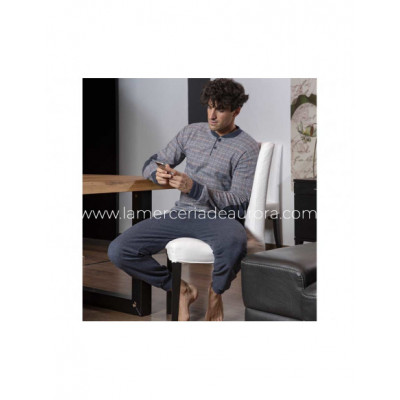 Pijama largo para hombre punto milano 5621 de Muslher