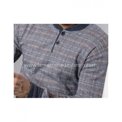 Pijama largo para hombre punto milano 5621 de Muslher 2