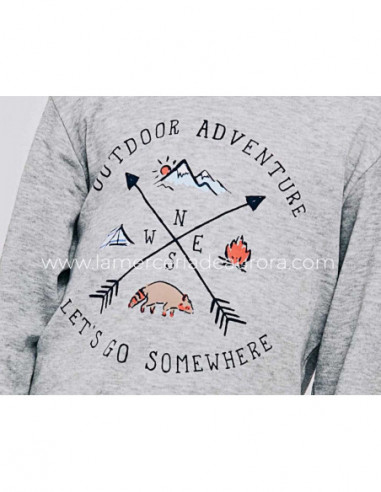 Pijama infantil algodón interlock Outdoor...