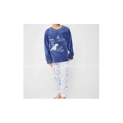 Pijama infantil tundosado Dinosaurios de Tobogán