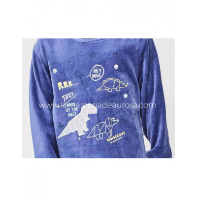 Pijama infantil tundosado Dinosaurios de Tobogán 2