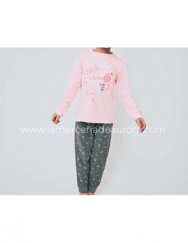 Pijama infantil algodón Happy sparkles de Tobogán