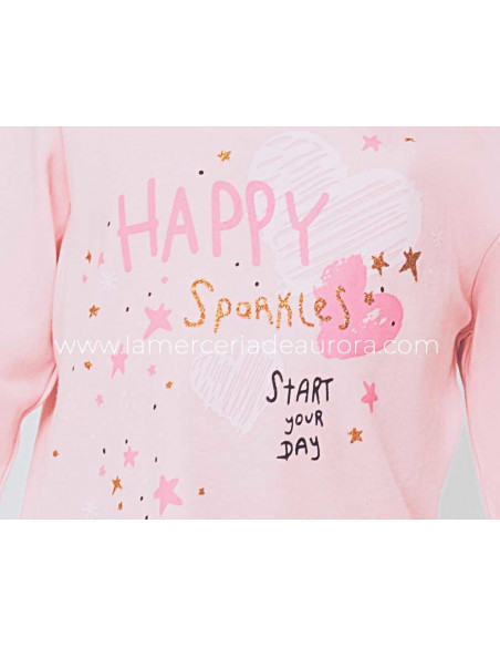 Pijama infantil algodón interlock Happy sparkles de Tobogán
