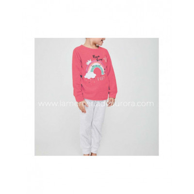 Pijama infantil tundosado Rainbow de Tobogán