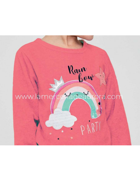 Pijama infantil tundosado Rainbow de Tobogán