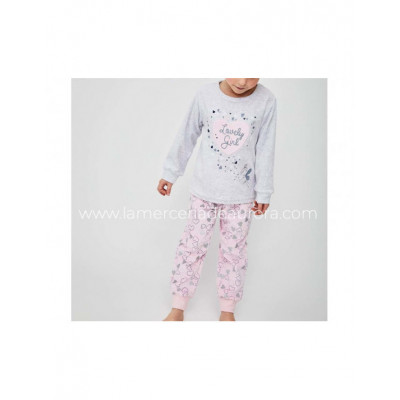 Pijama infantil tundosado Lovely girl de Tobogán
