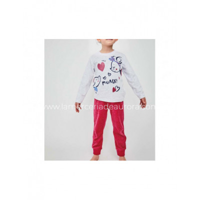 Pijama infantil tundosado "Muack" de Tobogán