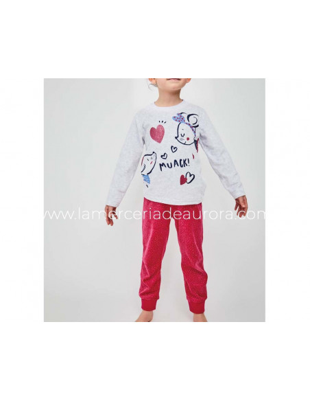 Pijama infantil tundosado "Muack" de Tobogán