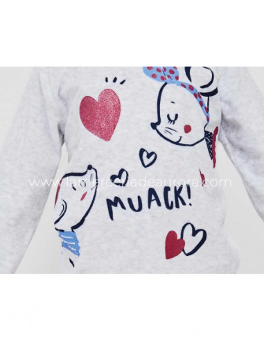 Pijama infantil tundosado "Muack" de Tobogán