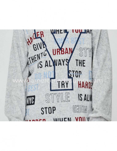 Pijama juvenil tundosado NYC de Tobogán