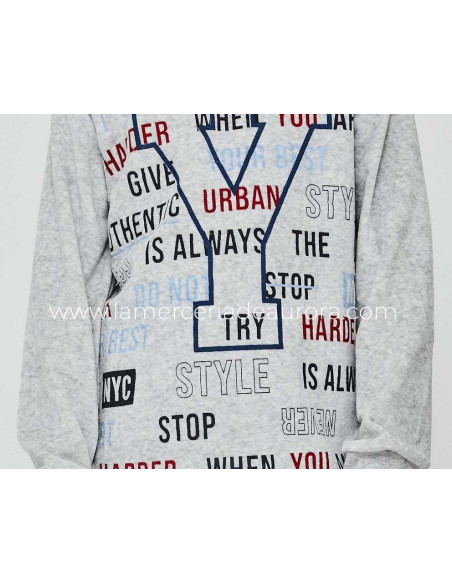 Pijama juvenil tundosado NYC de Tobogán