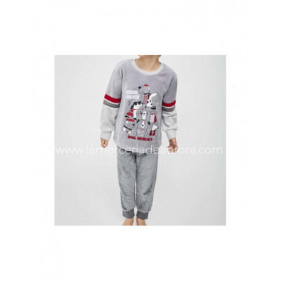 Pijama infantil tundosado Dog Heroes de Tobogán