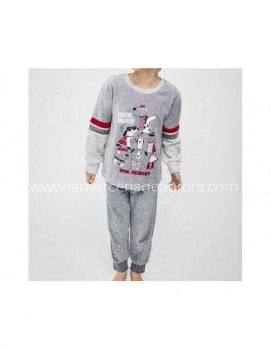 Pijama infantil tundosado Dog Heroes de Tobogán