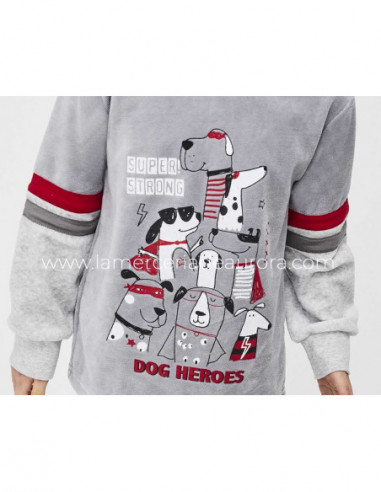 Pijama infantil tundosado Dog Heroes de Tobogán