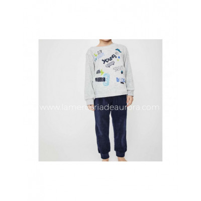 Pijama infantil tundosado Young de Tobogán