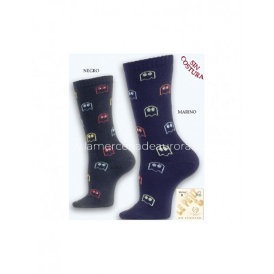 Calcetín junior modal fantasía Pac-man de Lepetit -... 2