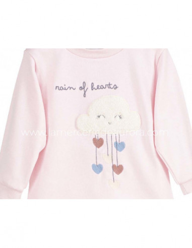 Pijama infantil interlock Rain of hearts de...