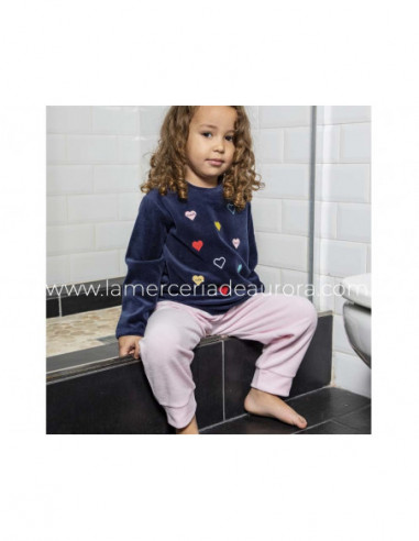 Pijama largo infantil tundosado 2600 de Muslher