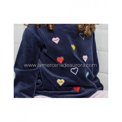Pijama largo infantil tundosado 2600 de Muslher 2