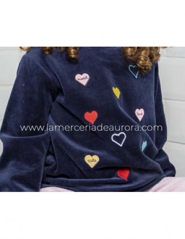 Pijama largo infantil tundosado 2600 de Muslher