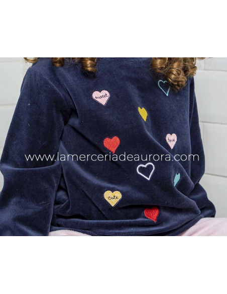 Pijama largo infantil tundosado 2600 de Muslher
